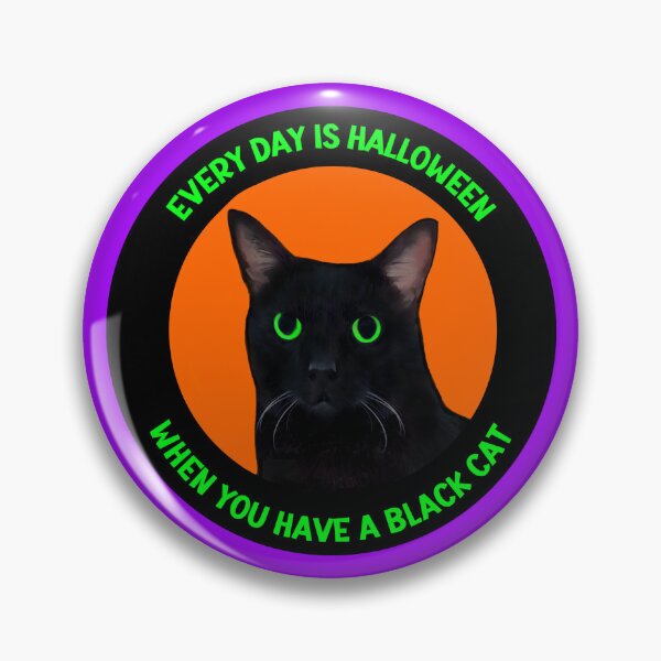 Item preview, Every day is Halloween when you have a black cat designed and sold by MannyShop.