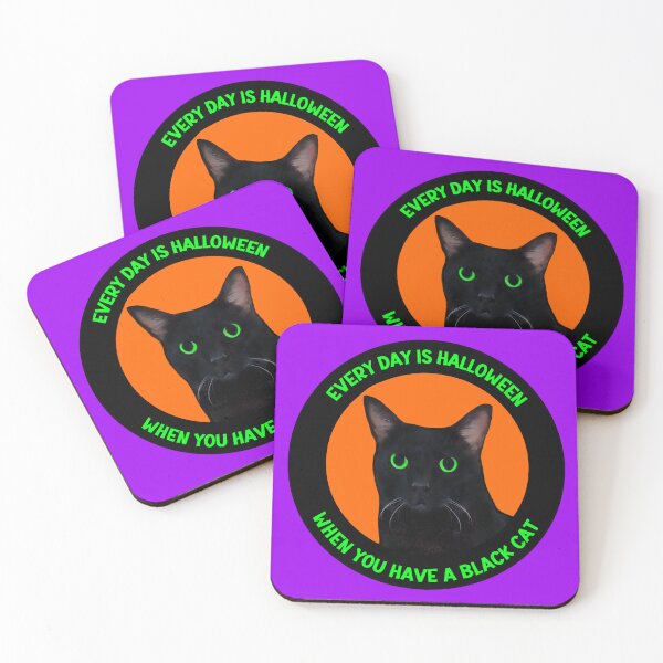 Item preview, Every day is Halloween when you have a black cat designed and sold by MannyShop.