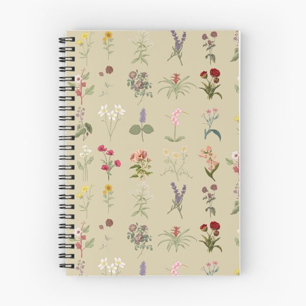 Item preview, Vintage flower notebooks and journals designed and sold by ColorWaveShop.