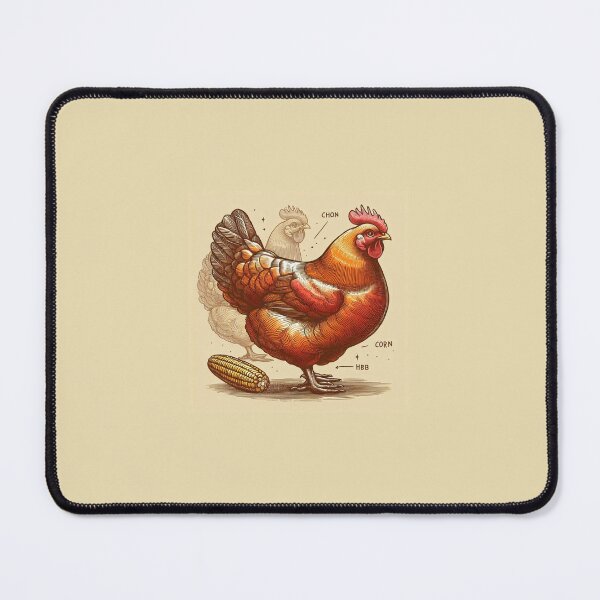 Item preview, Cute hen eating corn designed and sold by Marici8.