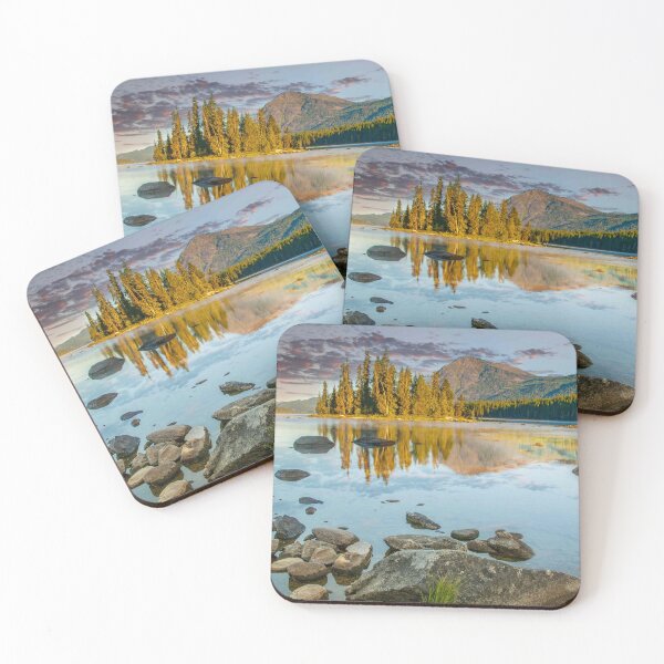 Item preview, Dirtyface Peak and Trees Reflected in a Lake at Sunrise designed and sold by Jeff Goulden Photography.