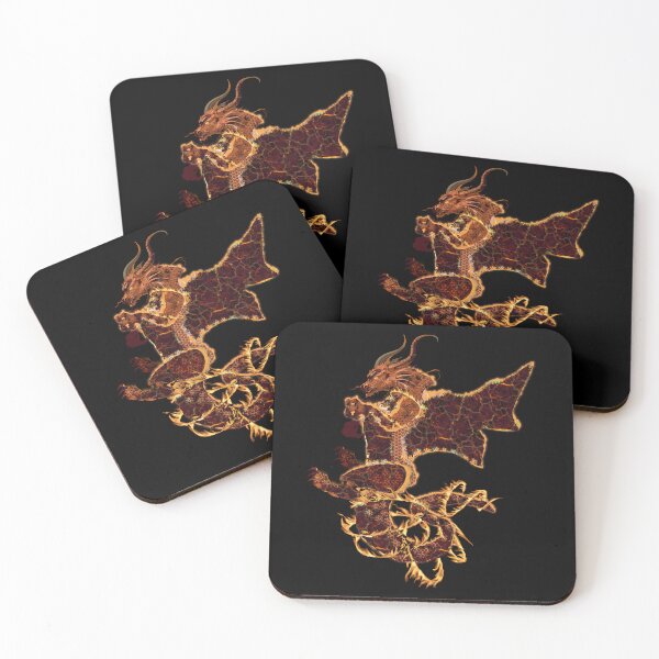 Item preview, Art - Hand-drawn Mythical beauty Flames of the Western Dragon designed and sold by Eejee-SK.