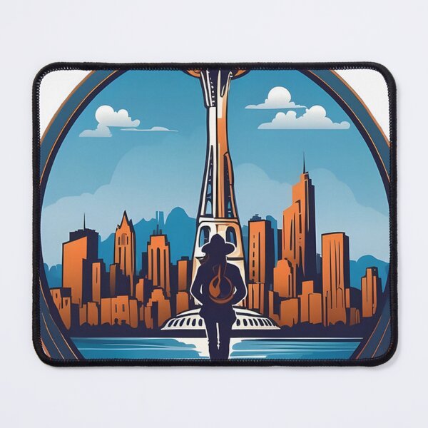 Item preview, City with big tower designed and sold by david stigler.