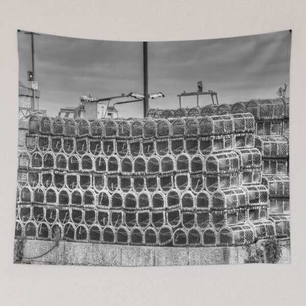 Item preview, Lobster Pots Newquay Harbor  designed and sold by Londonimages.