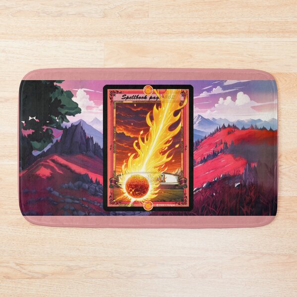 Item preview, Fireball Spell and Mountain Scene - CCG Border Full Art - 1st Edition designed and sold by Rogue Wizard.