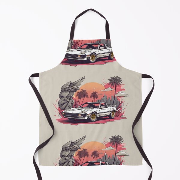 Item preview, Second Version of 1980's Style Retro Scene of a Sports car, Skyline and Even a Griffin designed and sold by markmm9.