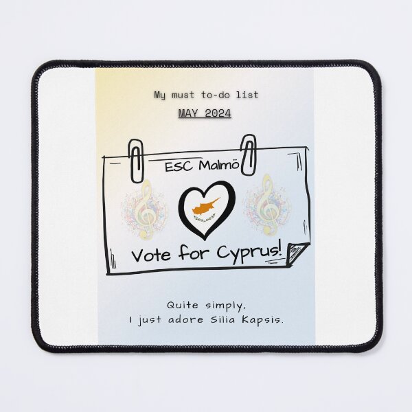 Item preview, EUROVISION SONG CONTEST 2024, VOTE FOR CYPRUS designed and sold by CreativeBizarre.