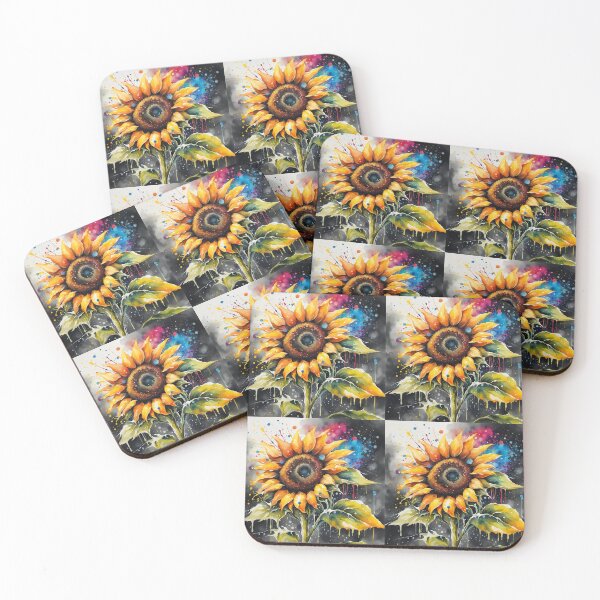 Item preview, Watercolor sunflower designed and sold by TenderSoar.