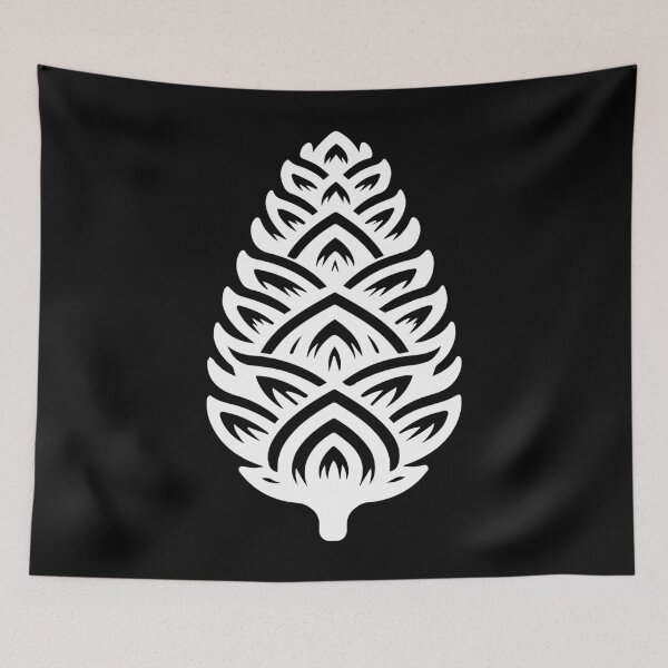 Item preview, white pine cone modern minimal designed and sold by badbug.