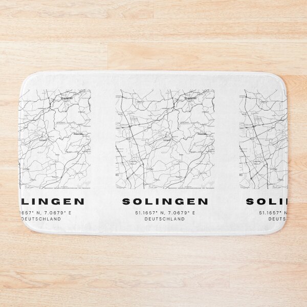 Artikelvorschau, Solingen-Koordinaten - Stilvolles Kartenkunstdesign entworfen und verkauft von RM-Journey.
