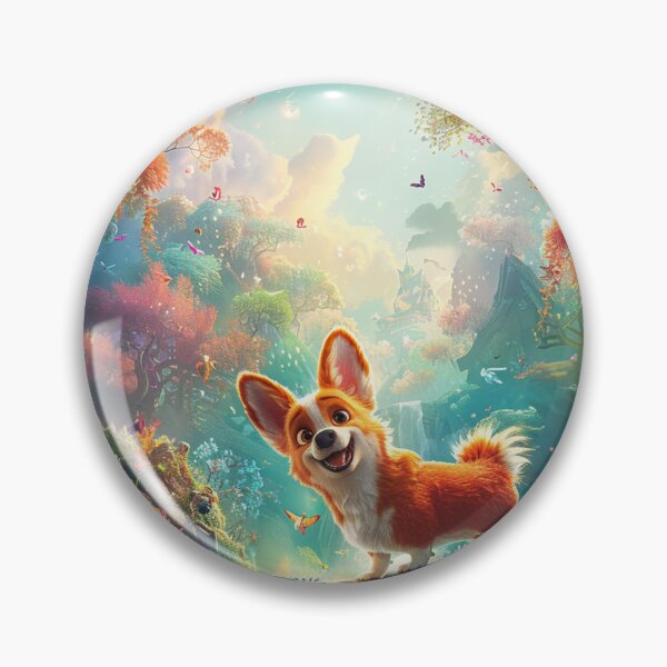 Item preview, Corgi dog in the jungle designed and sold by CorgiCuddle.