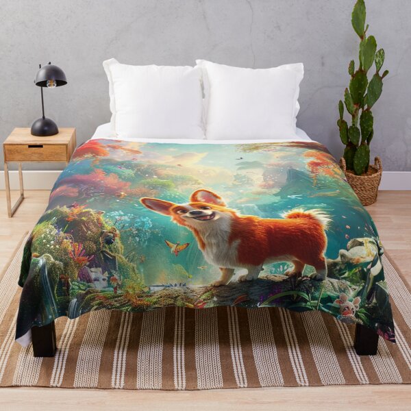 Item preview, Corgi dog in the jungle designed and sold by CorgiCuddle.