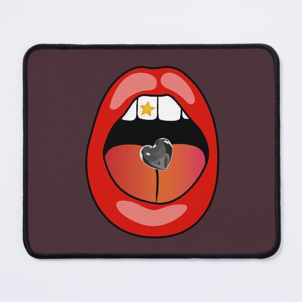 Item preview, RUNAWAY STEPH Design Red Black Heart Mouth Classic designed and sold by RunawaySteph.