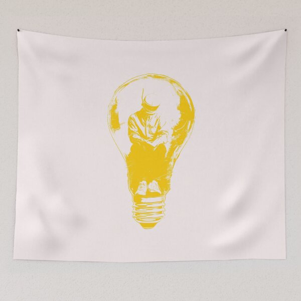Item preview, Astroman in a bulb - yellow designed and sold by Art Happens.