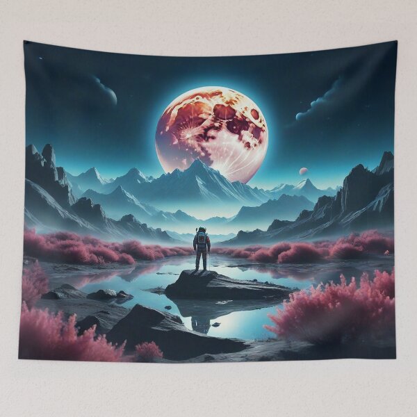 Item preview, Alien Moonfall Dreamscape designed and sold by TechnoWhimsy.