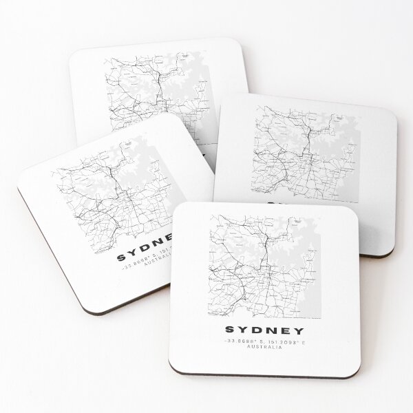 Item preview, Sydney Coordinates - Stylish Map Art Design designed and sold by RM-Journey.
