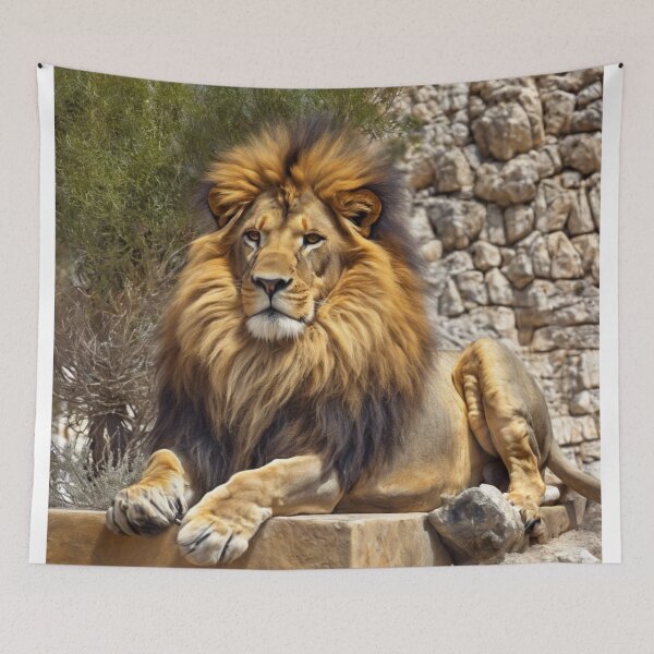 Item preview, Wildlife Warrior Lion King Fight designed and sold by andrew758.