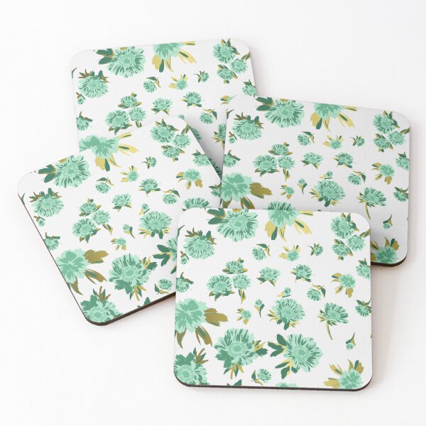 Item preview, Golden Mint Marigold and Daisy Harmony - Lush Spring Florals Inspired by Sydney's Urban Oasis designed and sold by Jay Dee Dearness.