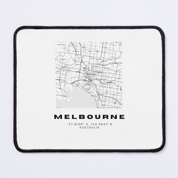 Item preview, Melbourne Coordinates - Stylish Map Art Design designed and sold by RM-Journey.