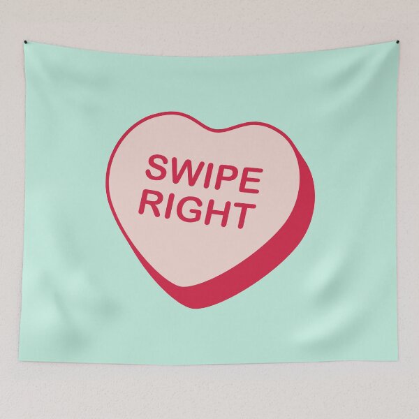 Item preview, Swipe Right Rejected Candy Heart designed and sold by creativecurly.