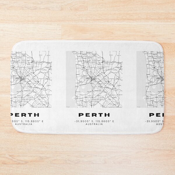 Artikelvorschau, Perth-Koordinaten – Stilvolles Kartenkunstdesign entworfen und verkauft von RM-Journey.