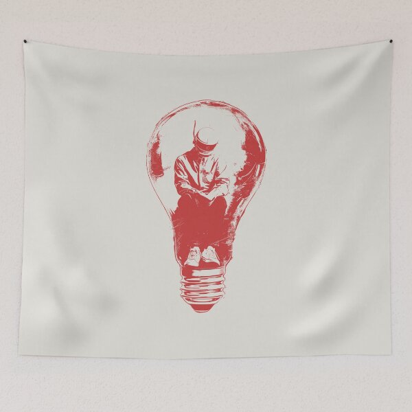 Item preview, Astroman in a bulb - red designed and sold by Art Happens.