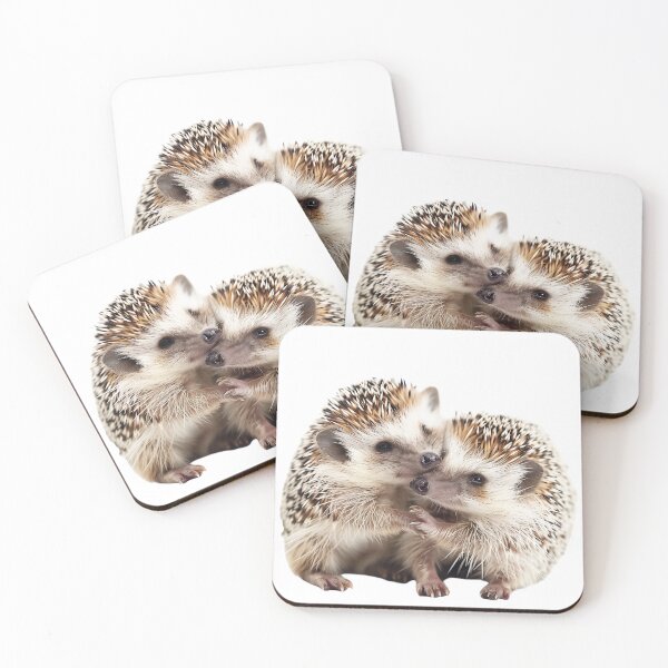 Item preview, Tender Moment Between Hedgehog Friends designed and sold by prehistoricco.