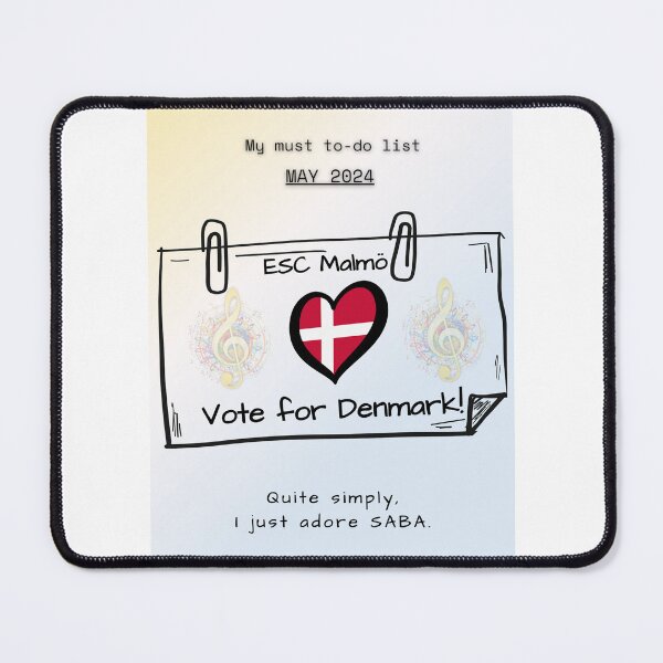 Item preview, EUROVISION SONG CONTEST 2024, VOTE FOR DENMARK designed and sold by CreativeBizarre.