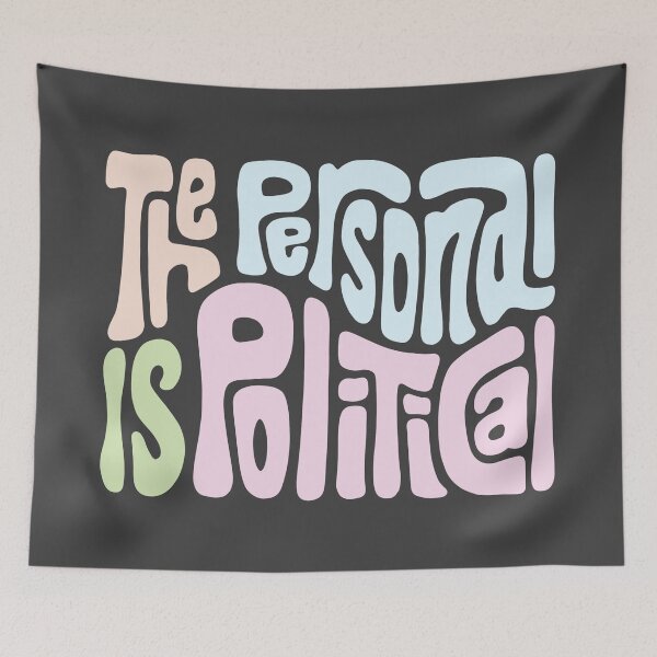 Item preview, The Personal Is Political Word Art designed and sold by Unhinged Heather.