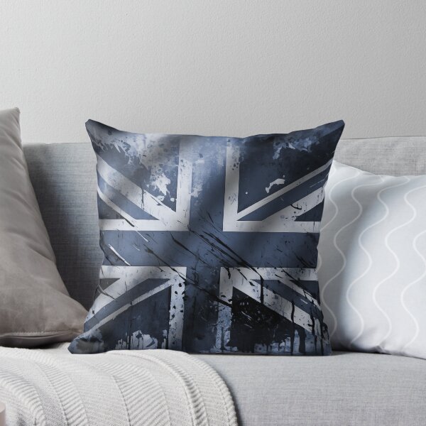 Aperçu de l'œuvre Union Jack bleu britannique en détresse créée et vendue par SW-Graphics.