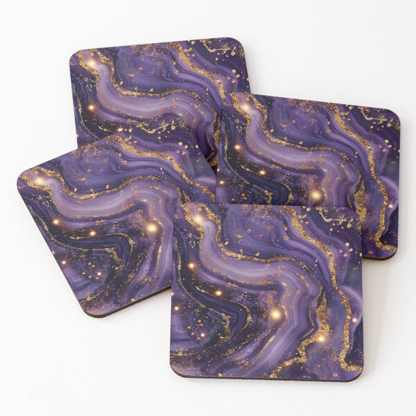 Item preview, Golden stream of purple glowing marble  designed and sold by LeoVik.