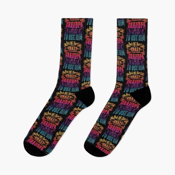 Item preview, Back Off I Have a Crazy Grandpa And I'm Not Afraid To Use Hir Funny Family Quote designed and sold by YAHIA-14.