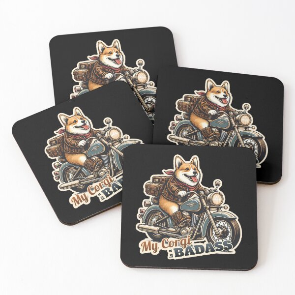 Item preview, Corgi Biker designed and sold by ThisDress.