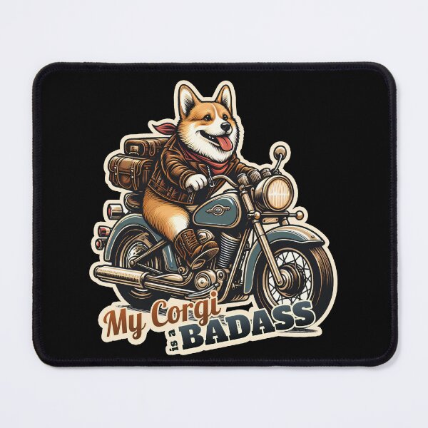 Item preview, Corgi Biker designed and sold by ThisDress.
