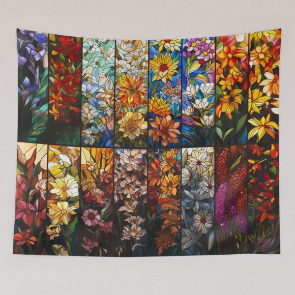 Item preview, Roses Grid #2 - Floral Pattern designed and sold by AiHead.