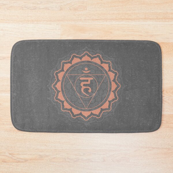 Item preview, Throat Chakra Mandala - Slate + Coral designed and sold by Irene Estelle.