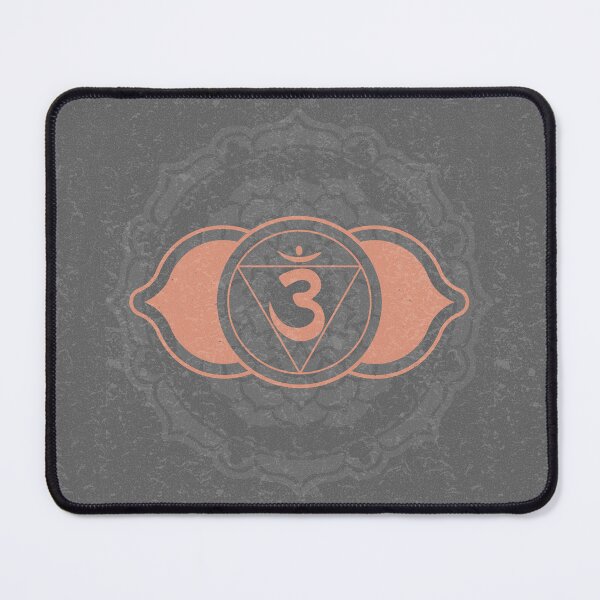 Item preview, Third Eye Chakra Mandala - Slate + Coral designed and sold by Irene Estelle.