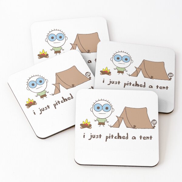 Item preview, HAPPY CAMPER - PITCHED A TENT designed and sold by TODD GOLDMAN.