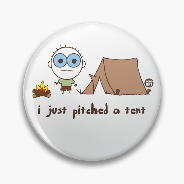 Item preview, HAPPY CAMPER - PITCHED A TENT designed and sold by TODD GOLDMAN.