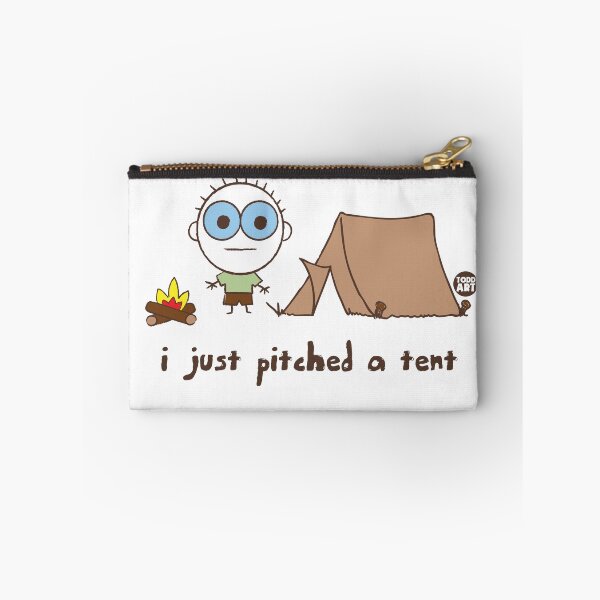 Item preview, HAPPY CAMPER - PITCHED A TENT designed and sold by TODD GOLDMAN.