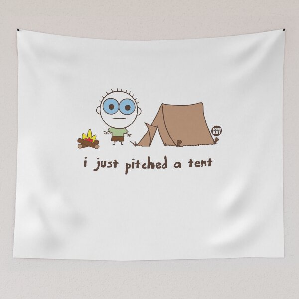 Item preview, HAPPY CAMPER - PITCHED A TENT designed and sold by TODD GOLDMAN.