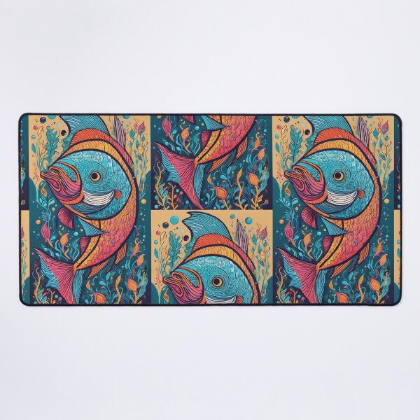 Item preview, Colorful abstract fish designed and sold by EvelinZ.