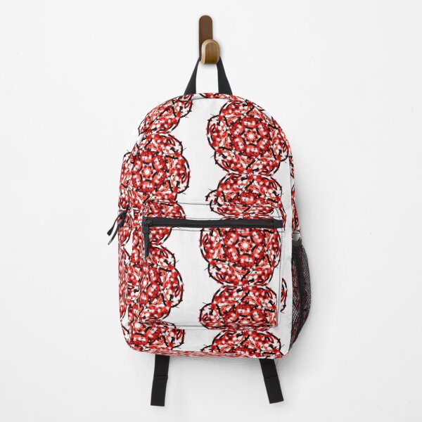 Item preview, Red and black flower swirl digital art design designed and sold by Aroeldesigns.