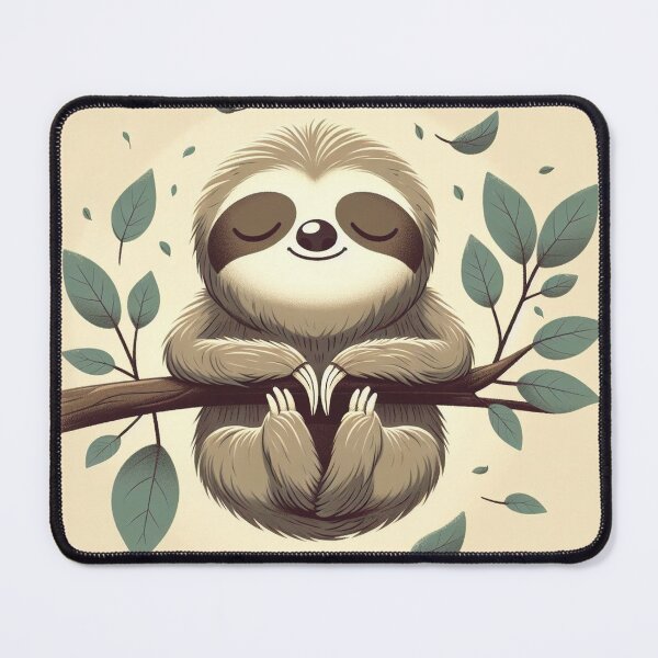 Item preview, Serenity Sloth: A Tranquil Art Piece designed and sold by Wonderall.