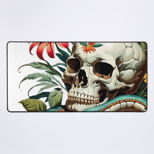 Item preview, Flower, skull, Snake designed and sold by filusattila.