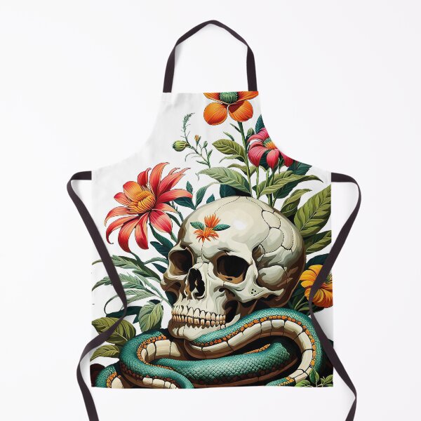 Item preview, Flower, skull, Snake designed and sold by filusattila.