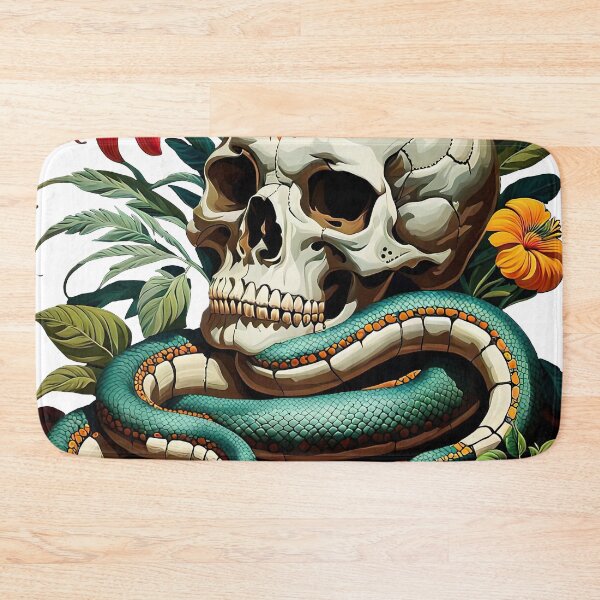 Item preview, Flower, skull, Snake designed and sold by filusattila.
