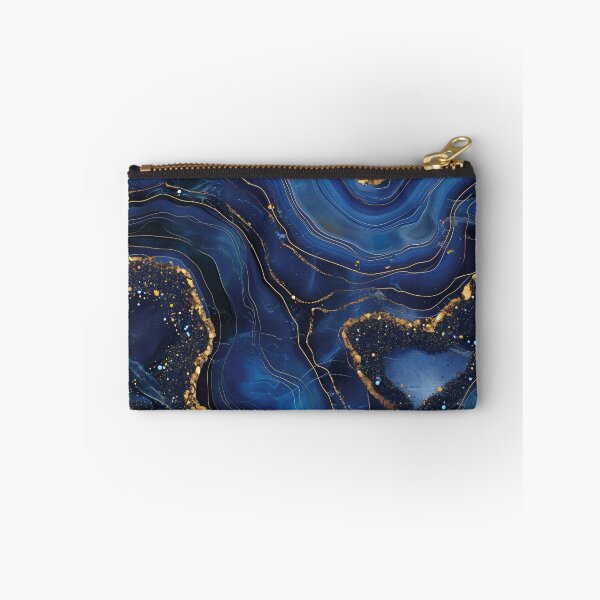 Item preview, Floating gold in navy marble dream designed and sold by LeoVik.