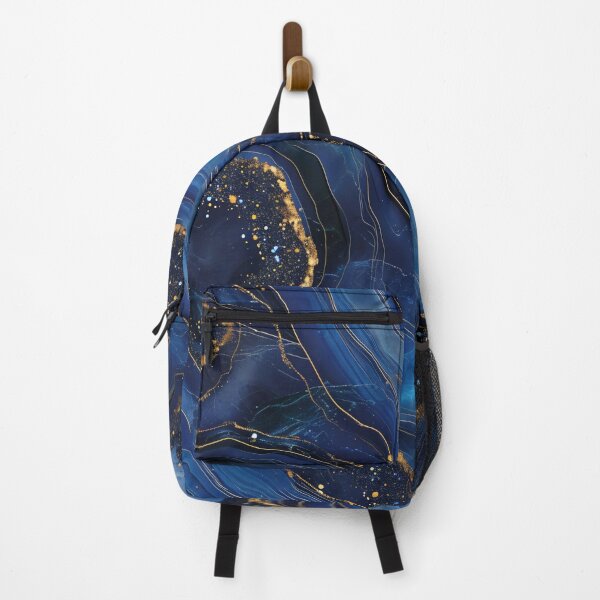 Item preview, Floating gold in navy marble dream designed and sold by LeoVik.