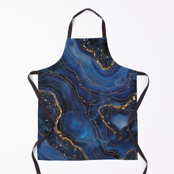 Item preview, Floating gold in navy marble dream designed and sold by LeoVik.